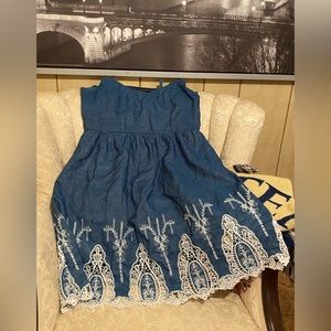 Signature studio Blue dress with lace